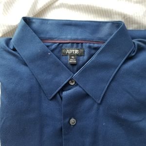 NWT Mens XL Blue Dress shirt by APT.9